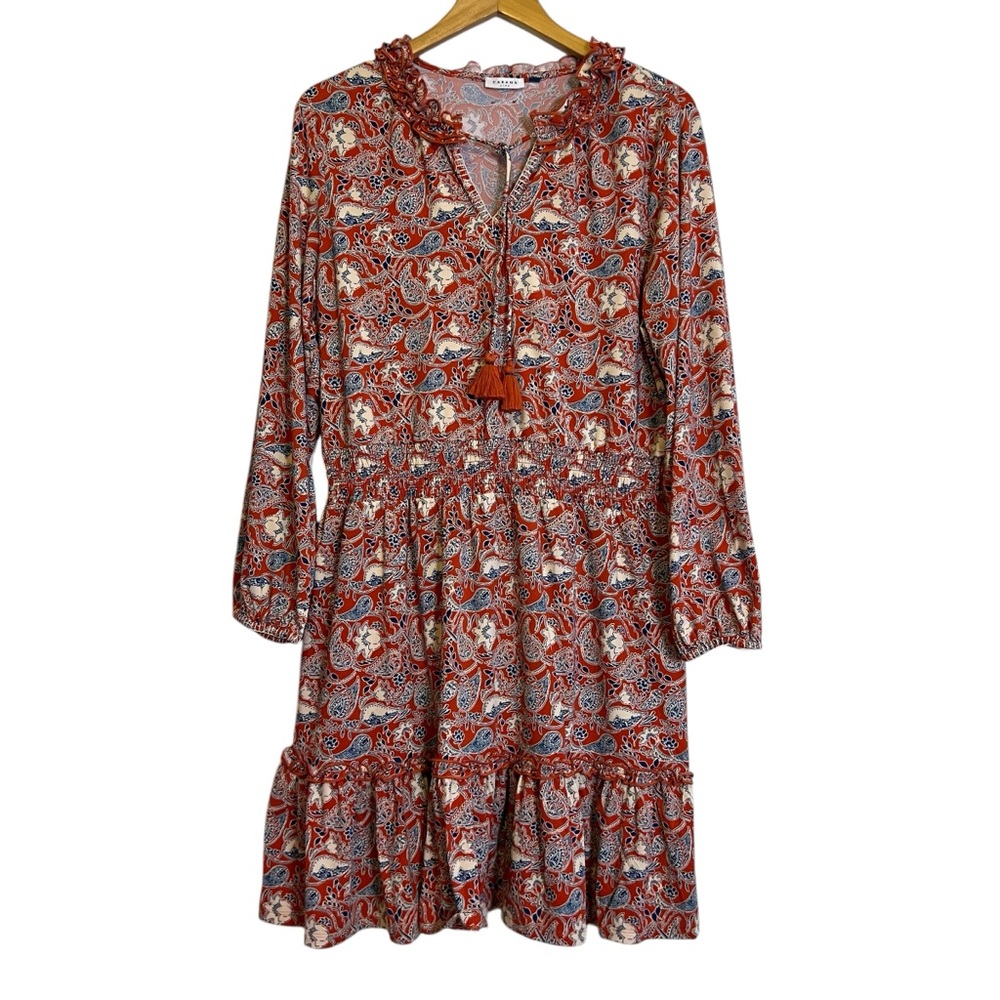 Cabana Life Savannah Ruffle Dress Size Large**please read**
